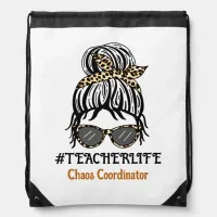 Teacher Life | Chaos Coordinator Drawstring Bag