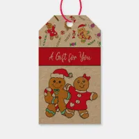 A Gift for You Gingerbread Man Christmas Gift Tags