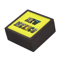 New Mexico, USA Text Keepsake Box