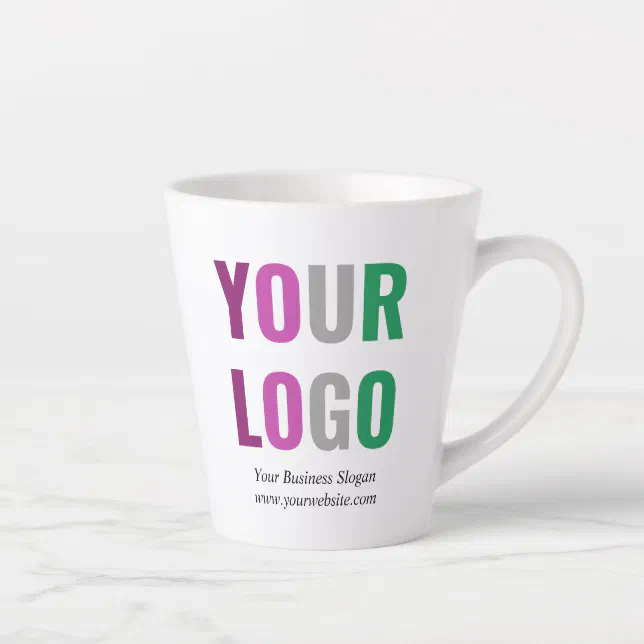 Custom Business Logo Branded Promotional Latte Mug