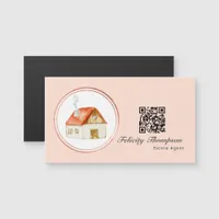 Rose Gold and Blush Pink Estate Agent QR Code