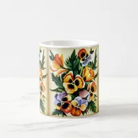 Exotic Multicolored Pansies Coffee Mug