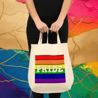 Rainbow Gay Pride Tote Bag