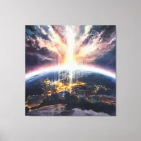 *~*  Light Earth World Cosmic  AP70  Love Canvas Print