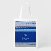 Polyester Bag - Blue Stripes