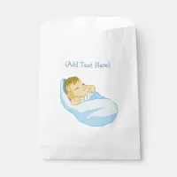 Baby Wrapped in Blue Blanket Baby ShowerFavor Bags