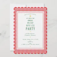 Modern Corporate Christmas Office Holiday Party Invitation