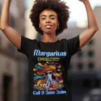 Margarita Emergency Sombrero-Wearing Octopus T-Shirt