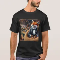 Funny Farmhouse Art Fox in Hen House Stealing Eggs T-Shirt