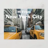 Hi From New York City Postcard