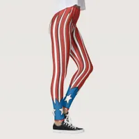 Art Patriotic Leggings for 4th of July