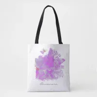 *~* Pink Peony Painting Art Butterfly Baby AR3 Tote Bag