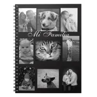 Personalized Mi Familia Notebook, Add Your Photos Notebook