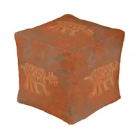 Southwest Canyons Petroglyphs Pouf