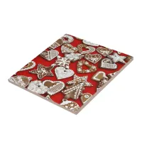 Christmas Gingerbread Cookies Ceramic Tile