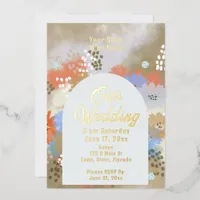 Modern Elegant Chic Foil Invitation