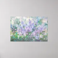 *~* TV2 Vintage Painting Lavender Lilac Art Canvas Print