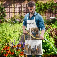 Custom 4 Photo Greatest Dad Ever Father's Day Long Apron