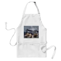 Steam Boat Racing on Mississippi River Adult Apron