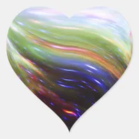 NGC 346 Colors Heart Sticker