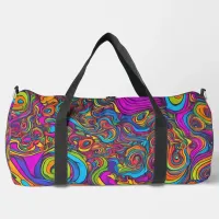 Psychedelic Swirl Duffle Bag