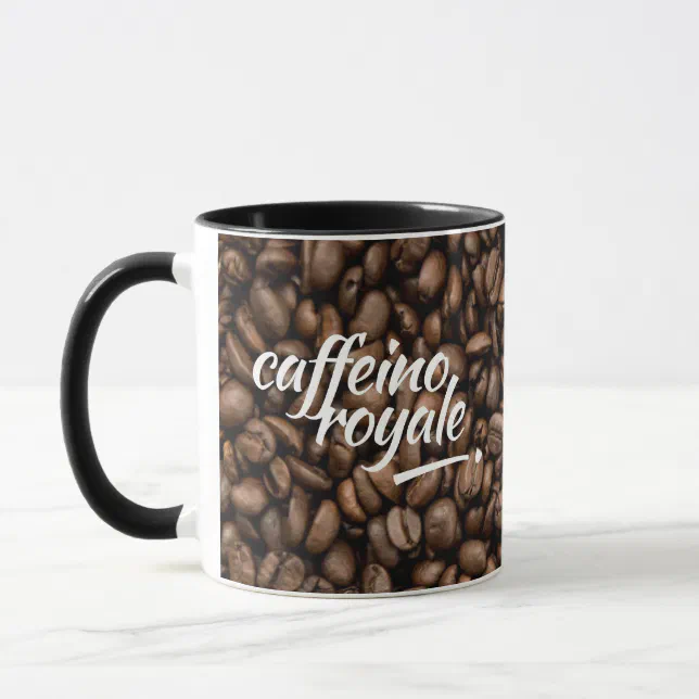 Funny Witty Pun Caffeino Royale Mug