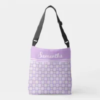 Any Name Cute Floral Daisy Pattern All-Over Print Crossbody Bag