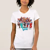 Stylish African American Texas Nail Salon Design T-Shirt