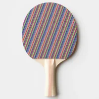 Colorful Stripes Ping Pong Paddle