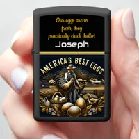 Egg Farmer Showcases Daily Harvest Zippo Lighter