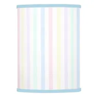 Candy Stripe Pale Blue Trim Boys Lamp Shade