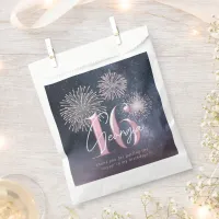 Fireworks Sweet 16 Midnight Blush ID984 Favor Bag