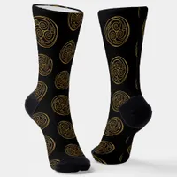 Triple Celtic Knot Swirl Mandala Socks