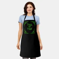 Slime Green Trick or Treat  Apron