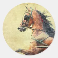 Hackney Pony Classic Round Sticker