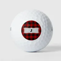 Rob Roy Tartan Red & Black Golf Balls