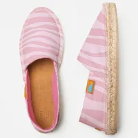 Pink Zebra Stripes Espadrilles