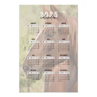 Equestrian Elegance: 2025 Yearly Calendar Poster