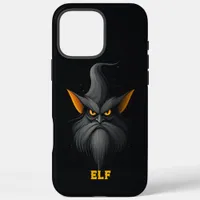 Angry Magical Elf Black iPhone 16 Pro Max Case