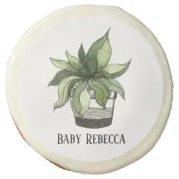 Potted Succulent Houseplant Custom Sugar Cookie