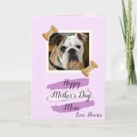 Dog Mom Photo Mothers Day Card