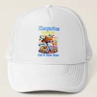 Margarita Emergency Sombrero-Wearing Octopus Trucker Hat