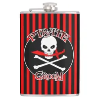 Pirate Groom Flask