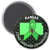 Kansas Lyme Disease Awareness Magnet