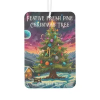 Festive fresh pine scented Christmas Tree Air Freshener