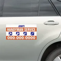 10" x 20" Bold Handyman Service Car Magnet