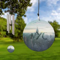 Rainy Day in NYC Skyline Wind Chime