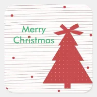 Merry Christmas, Christmas Tree Sticker
