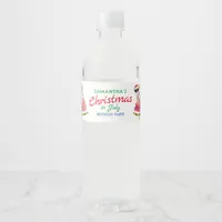 Christmas in July Naughty or Nice Toddler Birthday Water Bottle Label