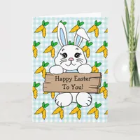 Personalized Happy Easter and Deviled Eggs Recipe Card